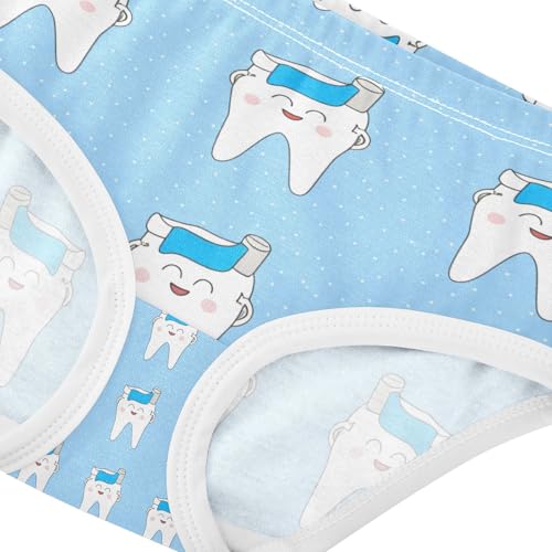 Cute Cartoon Teeth Toddler Girls's Underwear 2T 202c14284