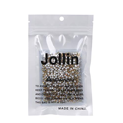Image of 2880 Pieces Flatback Rhinestones Glue Fix Crystal Glass Diamantes Gems for Crafting Nail Art Crafts Decorations Clothes Shoes 2.8 mm (ss10, Metallic Sunshine)