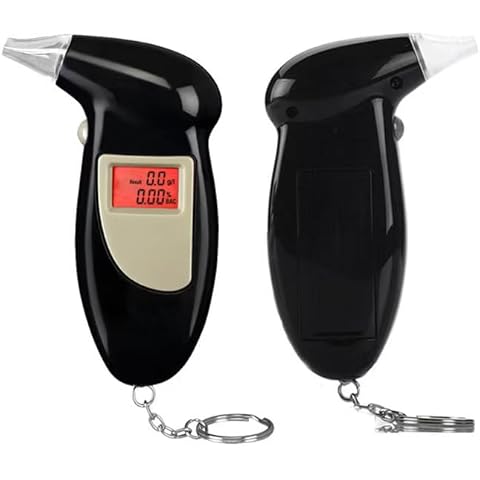 Amacam Alcohol Breathalyzer Portable Breath Tester AT-100 Accurate Digital Display Convenient Lightweight Pocket Design A Must if You Drive the Next Day after a Night out Drinking. Be Safe Not Sorry. Cover