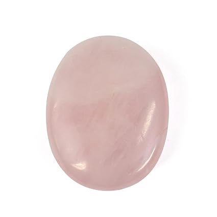 Reiki Crystal Products Natural Rose Quartz Palm Stone for Relaxation, Meditation and Crystal Healing Gemstones Big Size 5 CM Approx