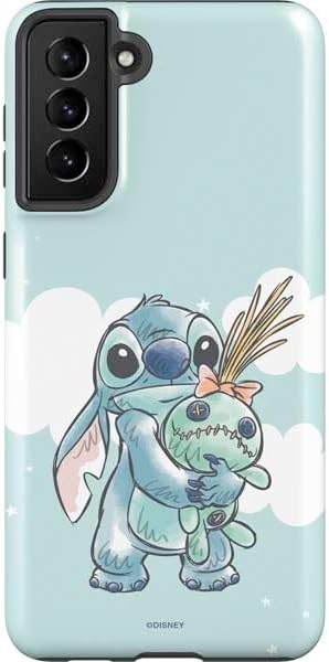 Skinit Pro Phone Case Compatible with Galaxy S21 FE - Officially Licensed Disney Lilo and Stitch Stitch and Scrump Design