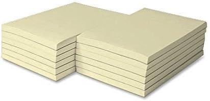 Colored Memo Pads Size 8.5 X 5.5-100 Sheets Per Pad, 5 Pads Per Pack (Ivory)