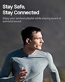 SHOKZ OpenRun Mini Bone Conduction Headphones, Open-Ear Bluetooth Sports Earphones with Mic, IP67 Waterproof Wireless Headset for Running, Workout, 8H Playtime Sport Headband - Image 4