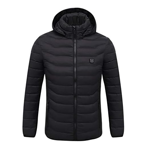 Susenstone Gilet Chauffant Chargement Usb Hiver VêTements Chauds ChaufféS Blouson Chauffant Lavable Pour ActivitéS De Plein RandonnéE Manteau Ski Homme Pour Homme Et Femmes (XL, Noir)