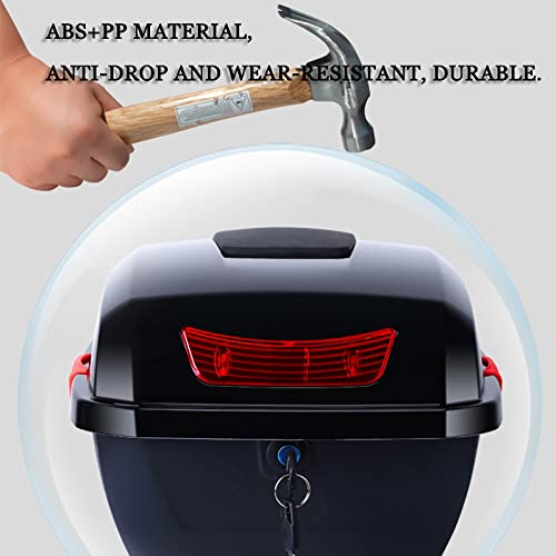 Baúl de motocicleta impermeable y resistente a impactos con ABS rígido 6