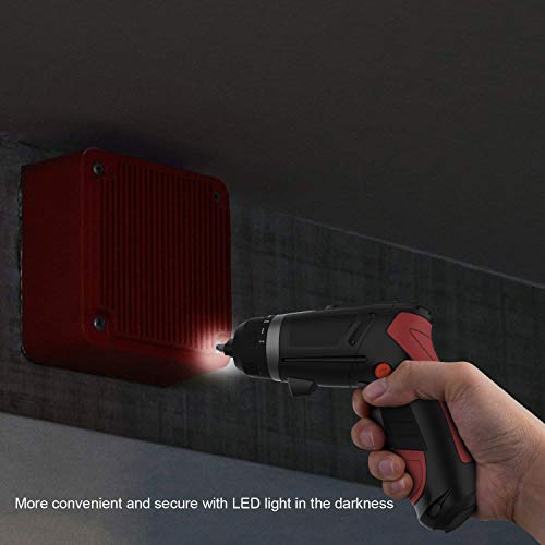 SALEM MASTER Cordless Screwdriver Electric Rechargeable Screwdriver 4.8V Lithium Ion Power Screw Guns with Battery Indicator for Household, Newbies and Experienced (Mid)