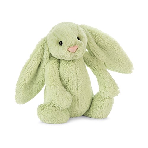 Jellycat Bashful Kiwi Bunny Stuffed Animal, Medium, 12 inches