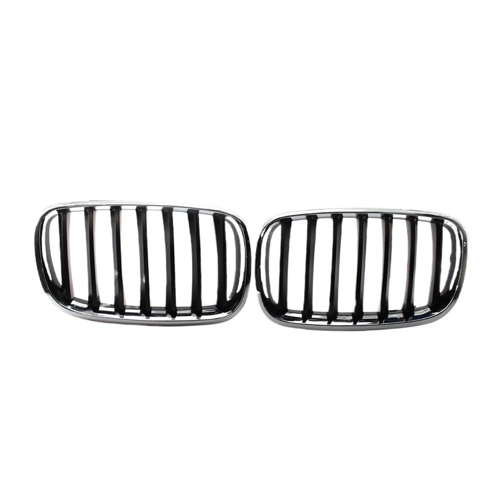 Rejilla frontal coche para X5 E70 y X6 E71 2008-2013: par de parrillas negras y cromadas 6
