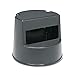 Rubbermaid 252300Bk Rolling Step Stool Curved Design Retracting Casters 16 Dia. X 13 1/2H Black