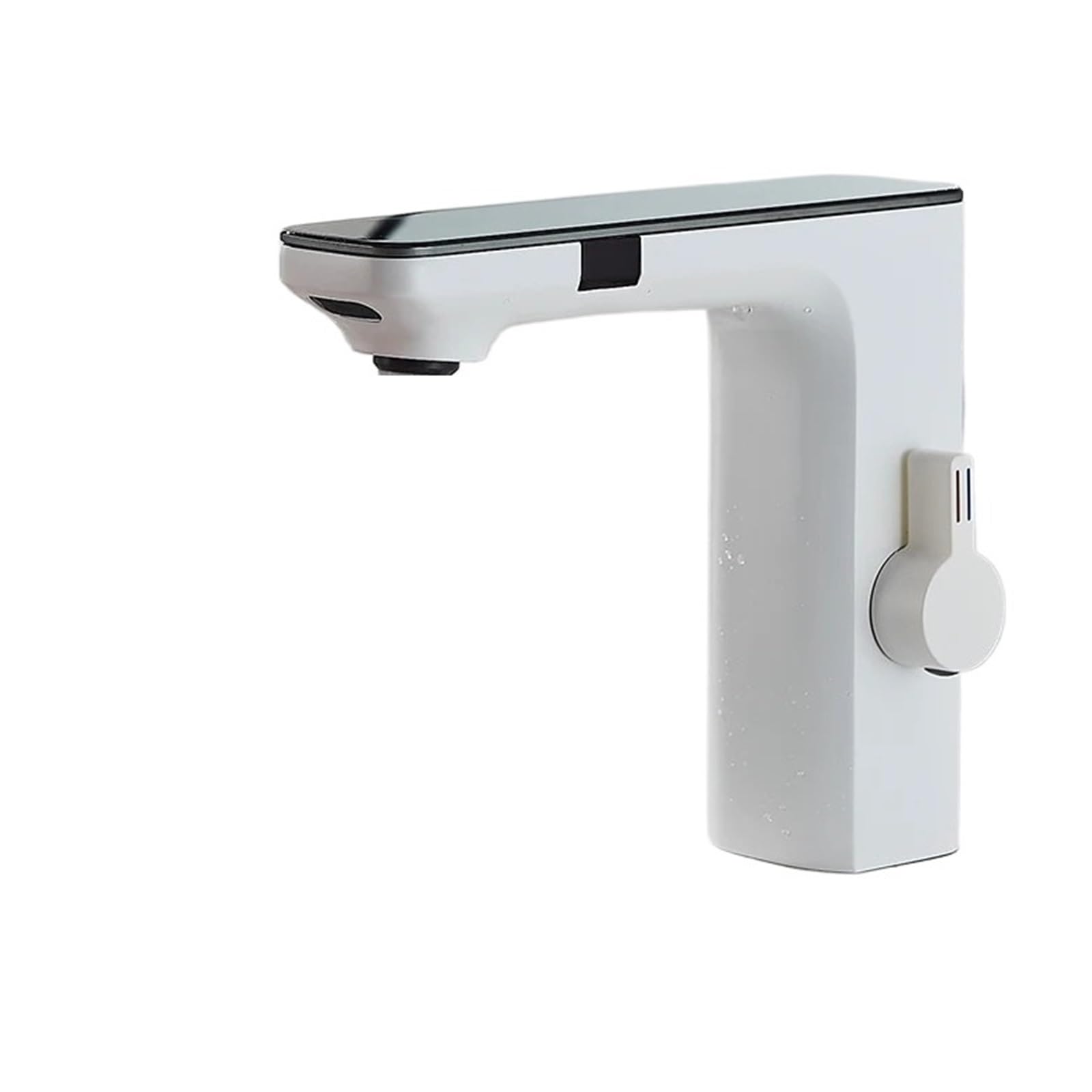 Rubinetto miscelatore acqua calda e fredda con display digitale intelligente senza contatto bianco(White)