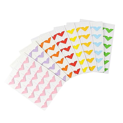 Housoutil 8pcs DIY Photo Stickers Self-Adhesive Paper Corners for Scrapbook Photo Album Accessories