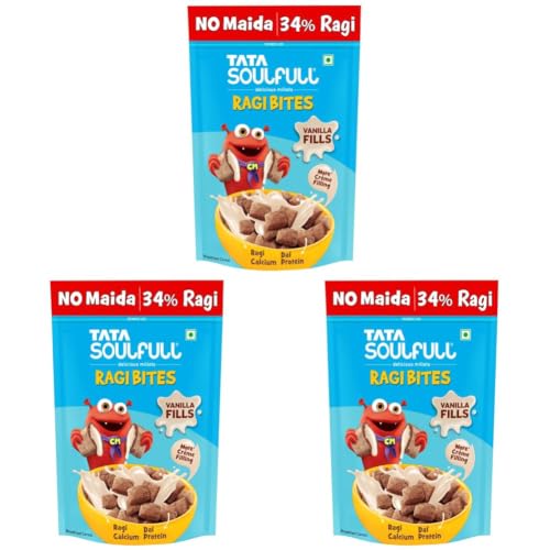 Image of Tata Soulfull Ragi Bites Vanilla Fills, 250g (Pack of 3)