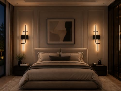 Image of FILLISKA Led Wall Highlighter Light, 3-in-1 Colour Changing, Luxurious Wall Decor (18 Watt Black Art-W303)