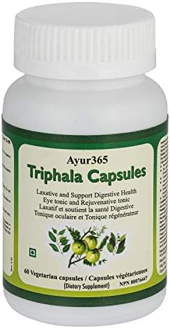 Triphala Veg Capsules containing Amla and Haritaki for Detox, Col...