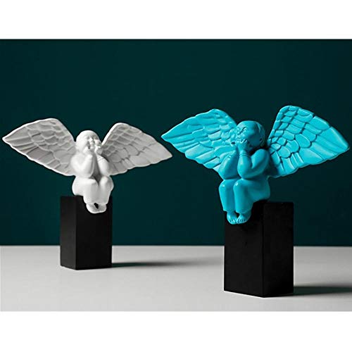 Objets de collection décoratifs ailes d'ange : statue créative maison et salon - 4