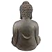 Design Toscano Meditative Asian Decor Grand Temple Indoor/Outdoor Garden Statue, Medium, 25 inches tall, Cast Stone Resin, Dark Stone Finish