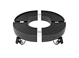 Adjustable Plant Stand (15-20’’) with Wheels Large Potted Planter Plant Stand on Wheels Pound...