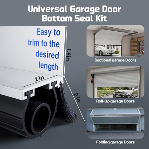 AQOVOR Garage Door Seal Kit for Steel/Wood Garage Door Bottom Seal(20 Ft) by AQOVOR - Image 3