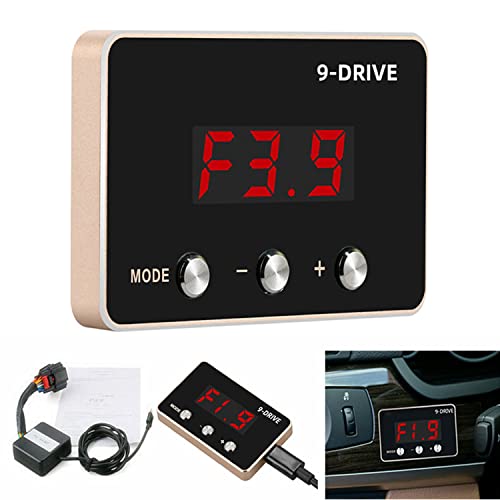 WonVon Throttle Response Controller 9 Drive 9-Mode Universal Electronic Throttle Controller For Dodge RAM Ford Honda Chevrolet (Red)