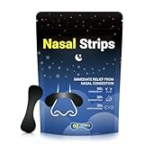 Nasal Strips for Snoring – Extra Strength Nose Strips for Breathing Day and Night Use with Strong Adhesion – Stops Snoring, Improves Sleep and Workout Performance – Comfortable for Men & Women – 60ct