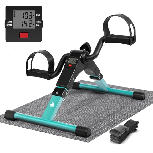 EVOLAND Mini Bike, Arm und Beintrainer Heimtrainer, Hometrainer, Fitnesstrainer, Sportgerät, Minifahrrad Bewegungstrainer Fitnessgerät für Zuhause Büro