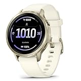 GARMIN(ガーミン)Venu 4 Lunar Gold/Bone 41mm スマートウォッチ AMOLED ディスプレイ ロングバッテリー 健康 フィットネス ワークアウト Suica対応/心拍センサー/ストレスレベル・睡眠時間測定/iOS・アンドロイド対応/心電図(ECG)アプリ対応モデル【日本正規品】