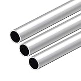 uxcell 6063 Aluminum Round Tube, 300mm Length 20mm OD 17mm Inner Dia Seamless Aluminum Straight Tubing 3 Pcs