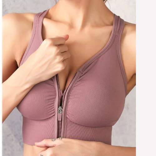 Bras Womens Zip Up Back Criss Cross Comfy Bra Solid Color Wireless3