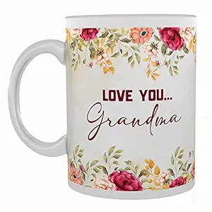 RGB Print Solutions Coffee Mug, Love You Grandma, Best Gift for Granny Birthday As Well As Grandmother's Day Gift Multicolour