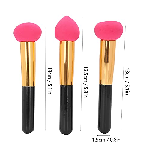 3pcs Morbida Spugna Elastica Pennello per Trucco