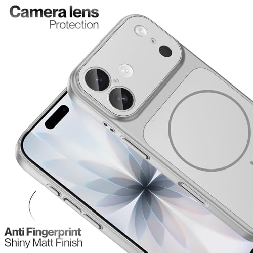 Image of SHINESTAR Converter Case for iPhone 17 | Premium Protective Mag-Safe Cover | iPhone 17 Pro / 17 Pro Max Series Style Design | in-Built Camera Guard | Wireless Charging Compatible - Silver