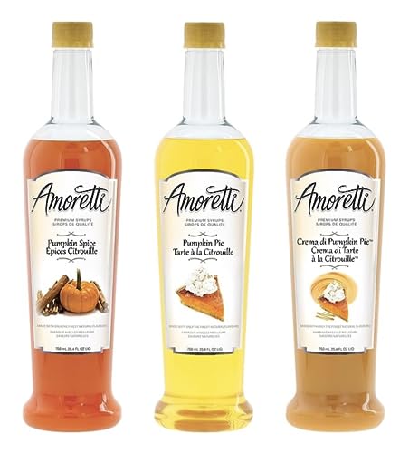 Amoretti Premium Syrups Pumpkin 3 Pack (750ml)