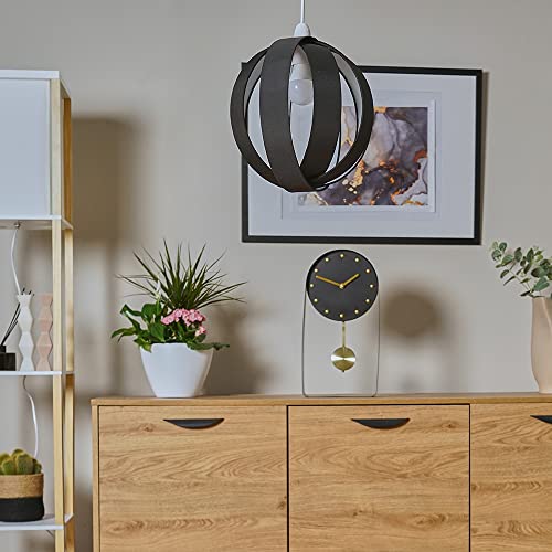 MiniSun - Paralume sferico e moderno in nero ed in...