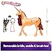 Unicorn Academy, Power of Friendship Cinder with Translucent Saddle & Bridle, 11”, Dolls & Unicorn Toys, Gifts & Stocking Stuffers for Girls Ages 4 and up