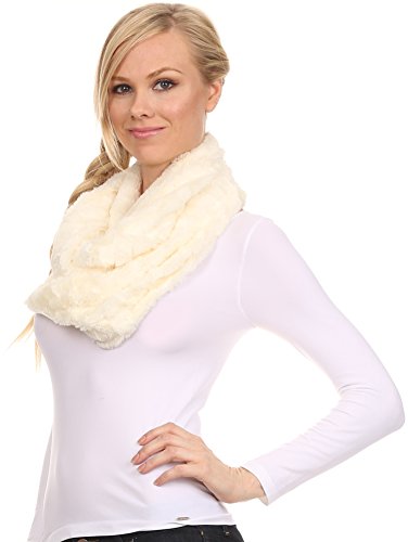Sakkas Abhy Soft Fall Winter Furry Infinity Wrap Scarf4