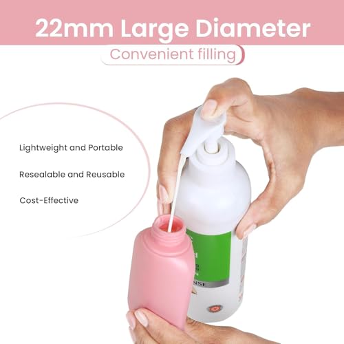 Image of Pack of 3 Refillable Travel Bottles for Toiletries Silicone Container for Cream, Shampoo Hand Wash, Lotion Storage Bottle Travel Accessories Leak Proof (60 ML)