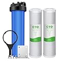 DB20P Housing and 20" x 4.5" Carbon Filters SimPure 20-Inch Whole House Water Filter