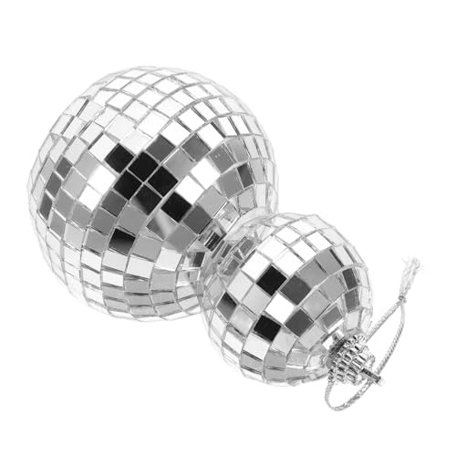 Bola espejada colgante Cabilock para decoración festiva en hogar, bola reflectante miniatura para decoraciones de fiesta, fácil de colgar en paredes, ventanas y árboles para Navidad y celebraciones