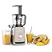Produktbild Klarstein Sweetheart, Entsafter, vertikale Saftpresse, Edelstahl-Mikrosieb, Slow Juicer, 150 Watt, 32 U/min, Schneckenpresswerk, Vor-und Rücklauf, zerlegbares Presswerk, creme