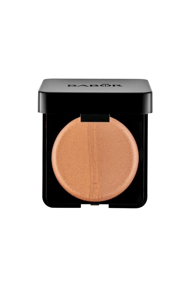 BABOR MAKE UP Satin Duo Bronzer, leichter Bronzing Puder in gebackener Textur, zweifarbig, für ein natürlich gebräuntes Finish, 6 g