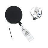 Heavy Duty Retractable Badge Reel with Reinforced Vinyl Strap Clip, Packaged and Sold Individually by Specialist ID