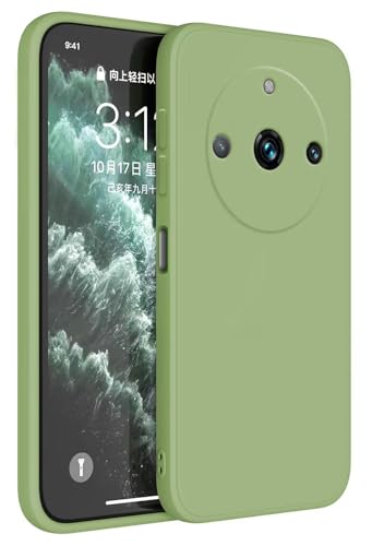 Topme Funda para Realme 11 Pro/Realme 11 Pro+ / Realme 11 ProPlus (6.7' Inches) Carcasa Caja Case Estuche, Funda Protectora de Piel de Silicona TPU - Verde Matcha