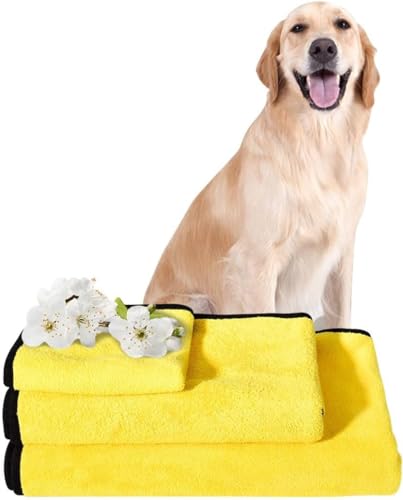 ペット用 バスタオル 吸水タオル 超吸水 速乾 犬 猫 小型犬 中型犬 大型犬 足拭き シャワー シャンプー 吸水 ペット マイクロファイバー ドライヤー時間短縮 風呂タオル 体拭き 持ち運び ふわふわ 暖かい 柔らかい (M)