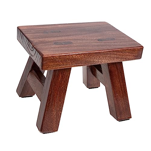 Ciieeo Taburete de Madera Taburete de Noche para taburetes pequeños para Sentarse Pasos de Cocina taburetes Madera Bancos de Madera Taburete práctico Taburete doméstico Coffee