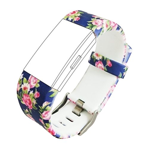 KisFace for Fitbit Charge 2 Replacement Elastomer Bands, Accessories Wristbands Small Large Photo Printing Series with Various Topics