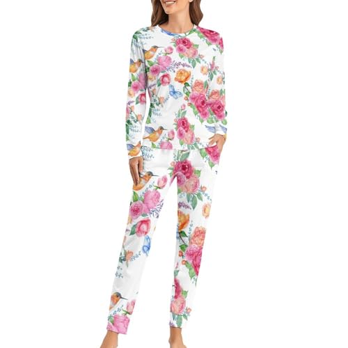 Pyjama femme avec pantalon Rose Rose pour vos soirées cocooning et nuits douces