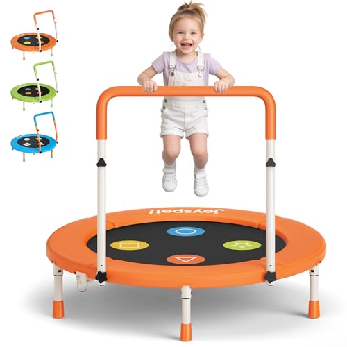 Trampolin Kinder Indoor, Ø 91cm Faltbare Fitness Trampolin mit Haltegriff, Mini Kindertrampolin Max 45 kg, geräuscharme Sprungmatte, sicher & stabil, Gartentrampolin Outdoor für Kleinkind 3-8 Jahre Trampolin Kinder Indoor, Ø 91cm Faltbare Fitness Trampolin mit Haltegriff, Mini Kindertrampolin Max 45 kg, geräuscharme Sprungmatte, sicher & stabil, Gartentrampolin Outdoor für Kleinkind 3-8 Jahre