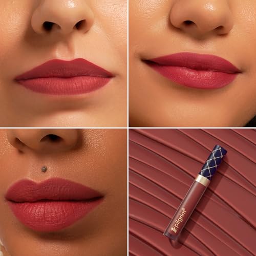 Image of Pilgrim Oh So Creme! Premium Matte Liquid Lipstick | Most Lightweight & Transfer-proof Lipstick | Highly Pigmented & Long-Lasting | 3.5ml (Ruby Kiss-11)