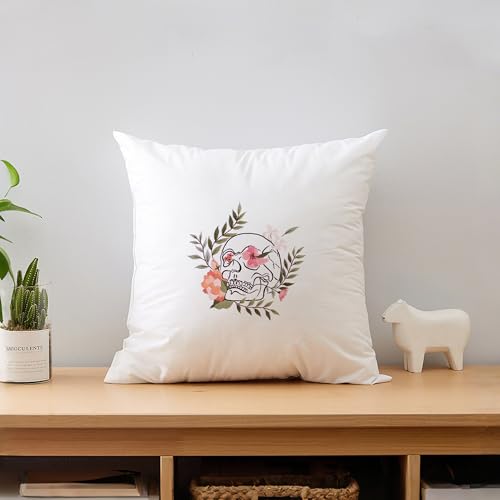Image of KEKEMEOW 4 Pack Skeleton Flower Embroidery Starters Kit for Beginners Embroidery Starting Sets for Adults with Stamped Patterns Colorful Threads Step by Step Instructions Hoop Needles Tools
