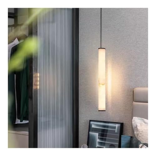Luminaire de salle à manger, suspension en marbre 50cm et plafonnier moderne doré pour chambre